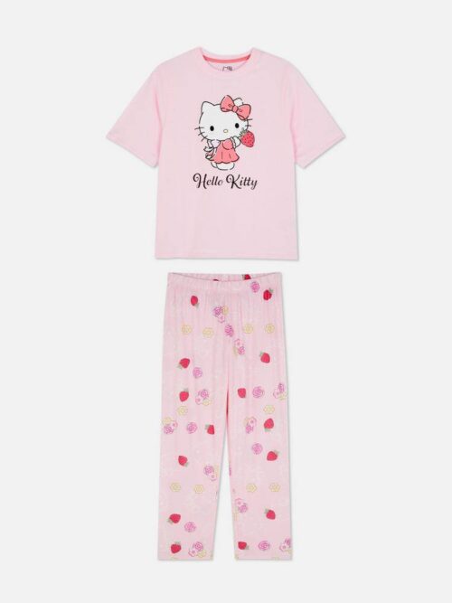 4163486b-da30-42a4-bb7f-69d7b8996261.jpg Піжама жіноча "Hello Kitty" Primark (штани/футболка) котон рожева