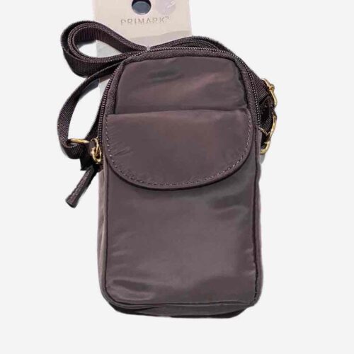 Сумочка для телефону/гаманець Primark нейлонова з кишенею коричнева
