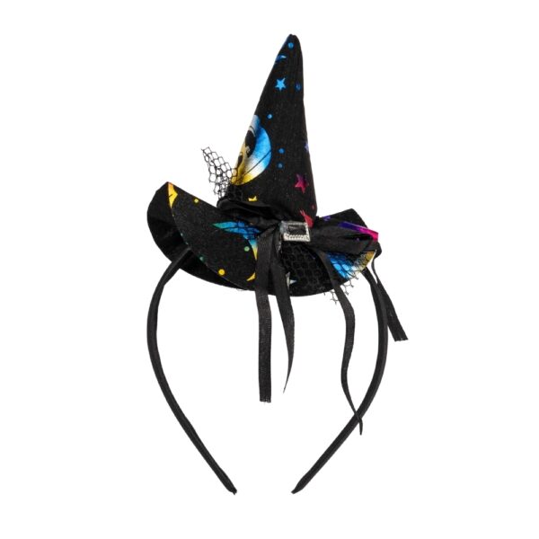 Обруч на Хелловін "Чаклунка" мікс кольорів