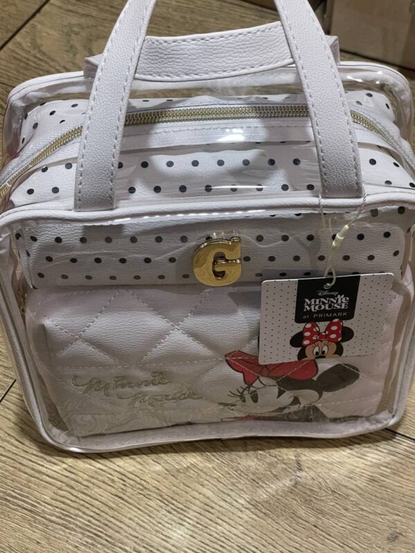Набір косметичок Primark прозора-біла "Disney/ Minnie" 3 в 1