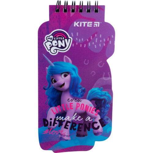 Блокнот А5+ Kite "My Little Pony" фігурний на спіралі 50 арк
