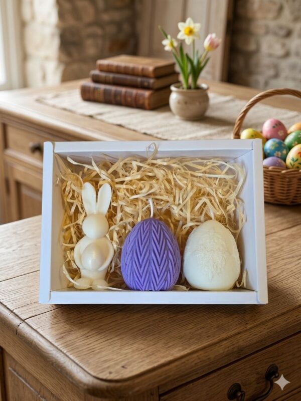 Набір свічок "Великодній / Кролик та яйця" Solodka 3 шт