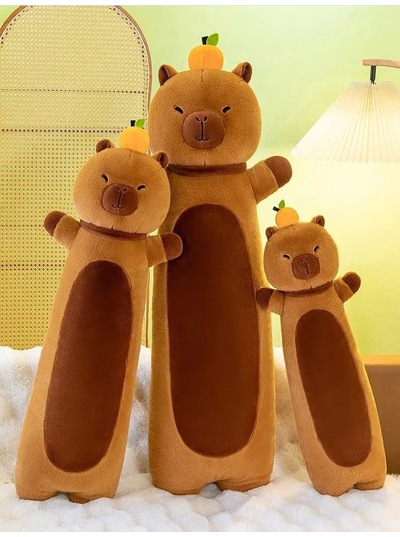 М'яка Іграшка-Батон "Капібара" 90 см подушка-обнімашка