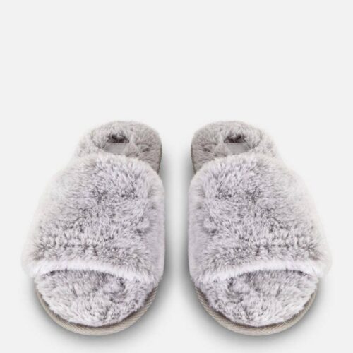 Тапочки-бандо жіночі Primark плюшеві (устілка меморі) сірі