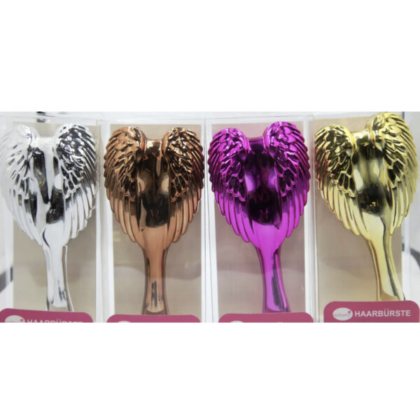 Щітка для волосся Міні "ANGEL/ Ангел metallic" 15 см