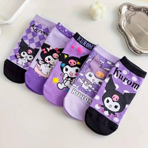 46d399c5-b86d-456f-83e4-e8074fe0d3ea.jpg Шкарпетки дитячі "Kuromi" короткі (14-16р/ 17 см)
