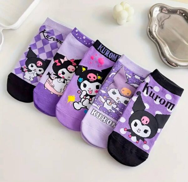 Шкарпетки дитячі "Kuromi" короткі (14-16р/ 17 см)