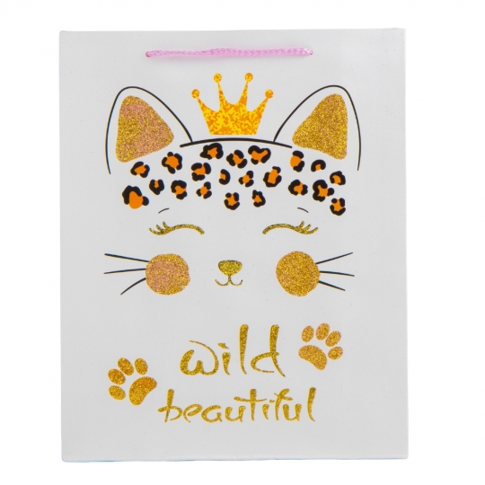 Пакет подарунковий "M" (26*32*10) "Милі звірята" мікс