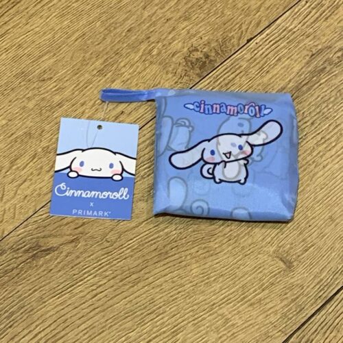 Шоппер/ Екосумка розкладна Primark "Kuromi/ Cinnamoroll" нейлонова блакитна