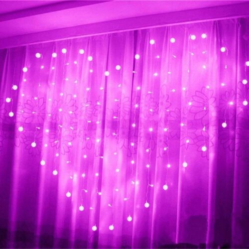 481bd3e1-4853-4773-9a03-3a546482e04a.jpg Гірлянда-штора "СЕРЦЕ" з фігурками 3*2 рожеве світло (розетка)