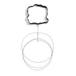 Ланцюжок на стегно чорний/ золотий/ срібний з декором