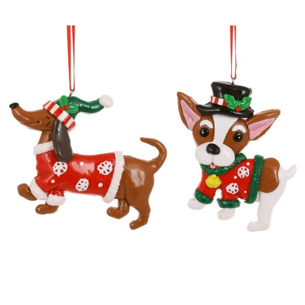 Ялинкова прикраса "Собачка" 10 см (резина) 1 шт