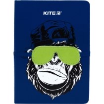 Блокнот В6+ Kite "Мавпа в окулярах в рожевій" 96 аркушів/клітинка