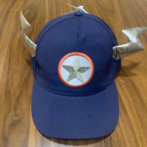 Кепка дитяча "Щодня герой!" синя з блискавками