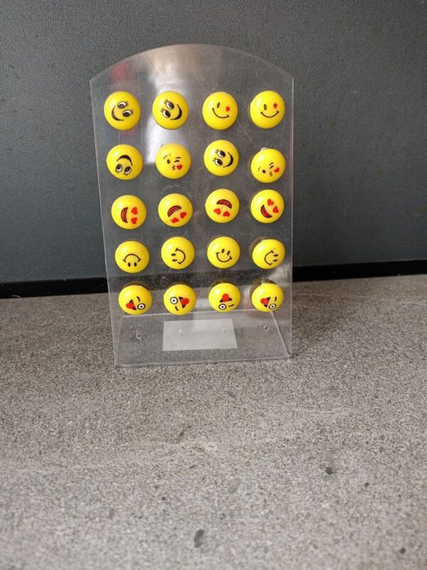 Сережки-цвяшки "Смайлик"