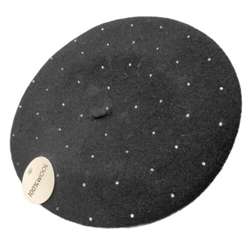 49bb53bf-a001-4e16-a45b-dce610986026.jpg Берет Primark (100% шерсть) чорний зі стразами