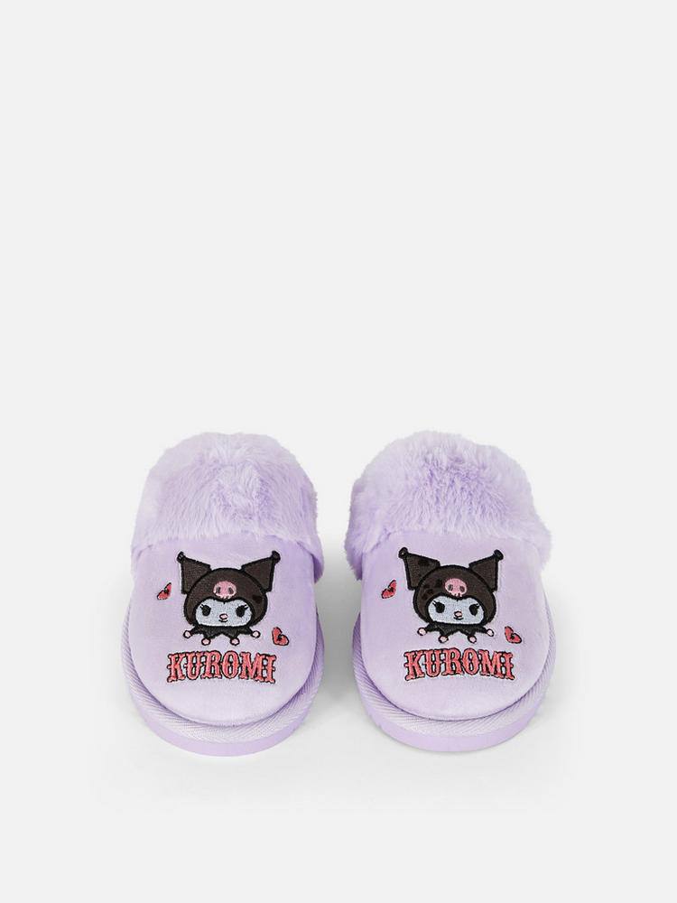 Тапочки-сабо дитячі "Kuromi/ Куромі" Primark (устілка меморі) фіолетові