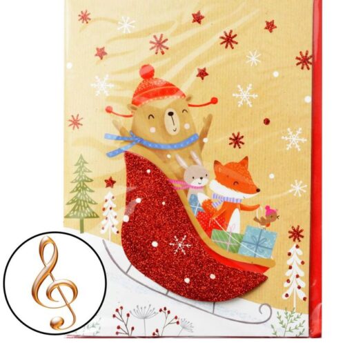 Листівка Новорічна музична (20,5*15,2 см)