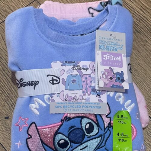 4a224633-8fbb-4dc1-b86e-6d3d5e18030a.jpg Піжама дитяча Primark "Stitch" флісова блакитно-рожева