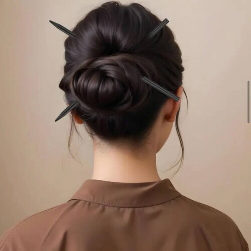 4aed4868-90be-4b65-a77e-57d7f886080b.jpg Шпилька-паличка для волосся 2 шт дерев'яна "Олівець" чорна