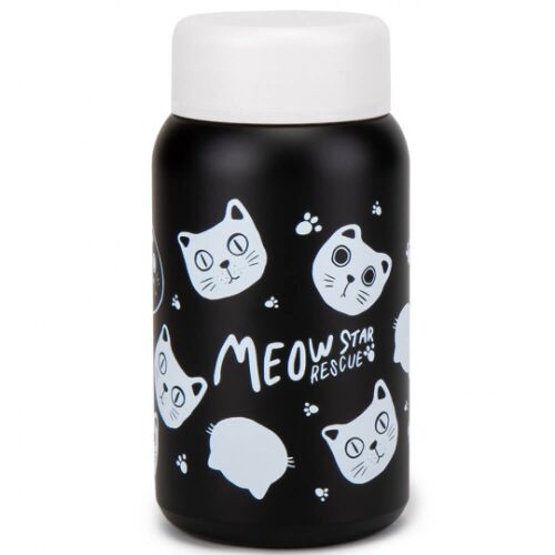 Термос "Котики" чорно/білий 300 мл