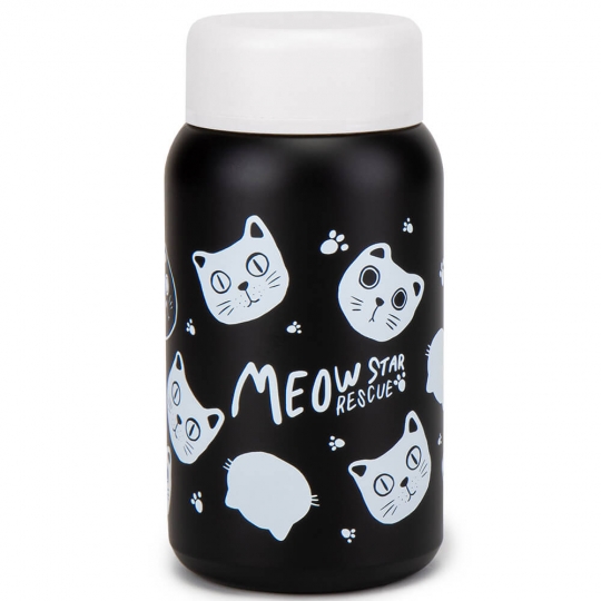 Термос "Котики" чорно/білий 300 мл