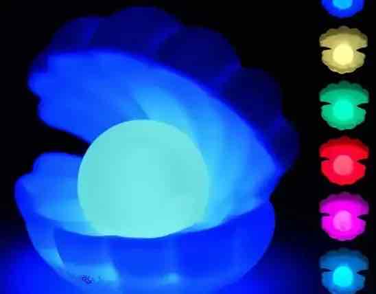 Нічник LED "Мушля з перлиною" USB зарядка