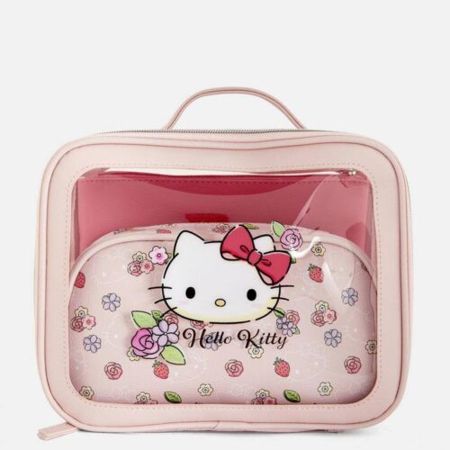 4b153fb2-4b29-4e68-9d76-8b7165eab73f.jpg Набір косметичок Primark 3 в 1 "Hello Kitty" прозора-рожева