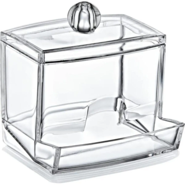 Органайзер акриловий для ватних паличок прямокутний (9,6*9,8 см)