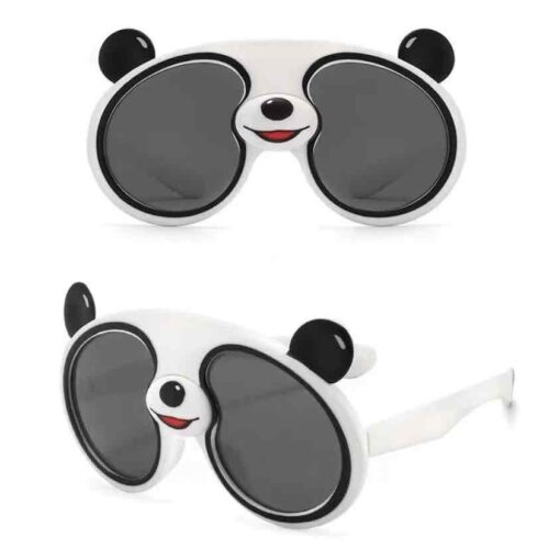 Окуляри дитячі сонцезахисні "Панда» білі/рожеві