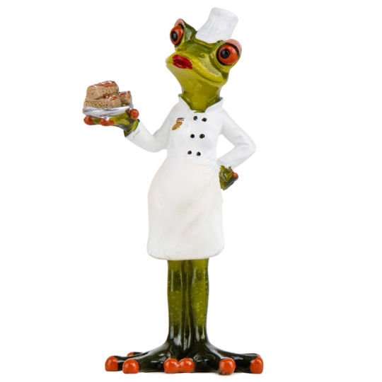 Статуетка "Жаба - Кондитер" 17,5 см