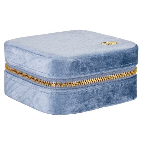 Скринька для прикрас оксамитова "Елеганс" квадратна (10,5 см) мікс кольорів