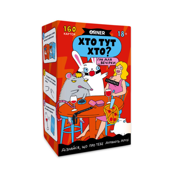 Гра для вечірок/компанії «Хто тут Хто?» Orner