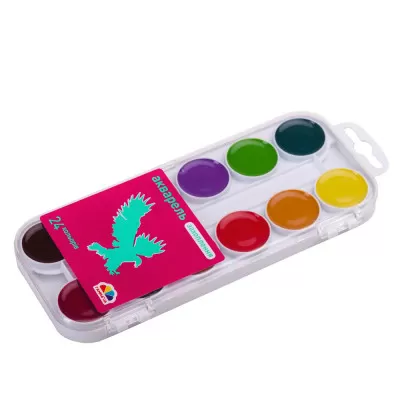 Фарби акварелні "ГАММА'UA" ПЛАСТ "Захоплення" 24 кол.