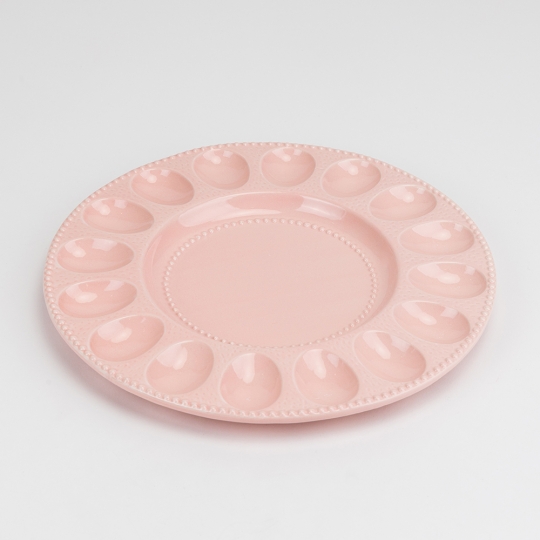 Підставка для 16 яєць "Великодній затишок" 30 см рожева