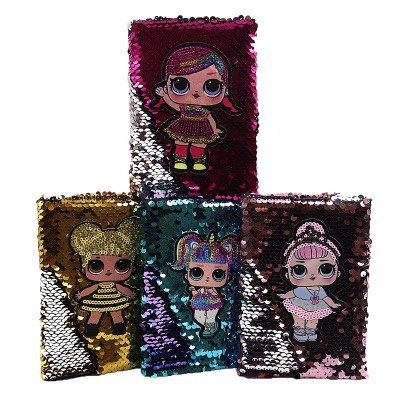 Блокнот A6 JO "LOL" з паєтками 60 арк. клітинка