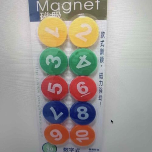 Магніти JO "Цифри 1-10" 3,5см, 10 шт/блістер