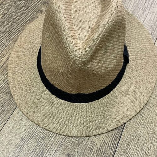 Капелюх чоловічий солом'яний Primark з чорною стрічкою беж