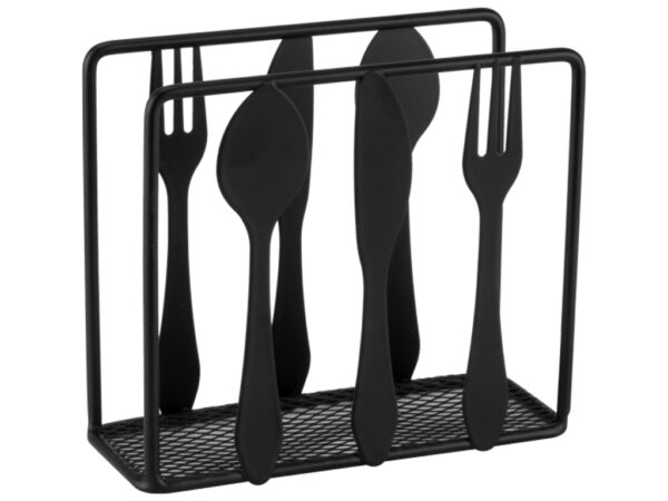 Серветниця "Cutlery/ Столові прибори" сталь чорна