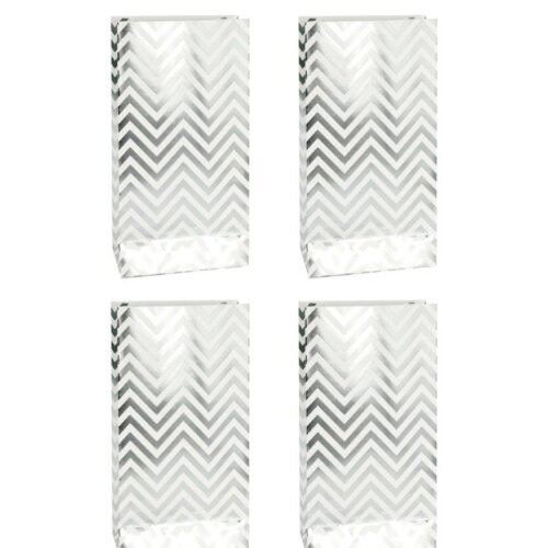 Паперовий пакетик Новорічний фольгований без ручок (20*10*5 см)