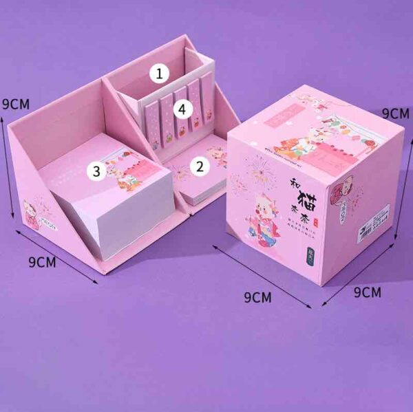 Набір папір для нотаток "Post it note" з органайзером канцтоварів