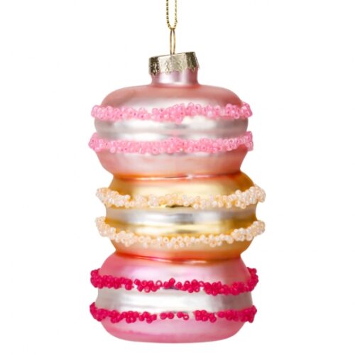 Ялинкова прикраса "Макарун" 10 см (скло)