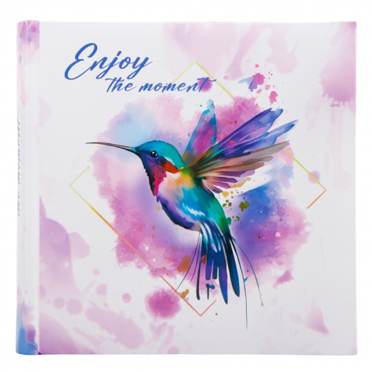 Фотоальбом з кишеньками "Колібрі" 22*22*4,5 см 200 фото (10*15 см)