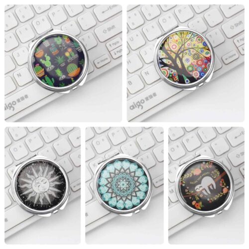 Органайзер для таблеток/вітамінів круглий з принтом