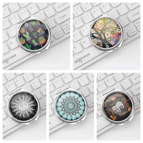 Органайзер для таблеток/вітамінів круглий з принтом