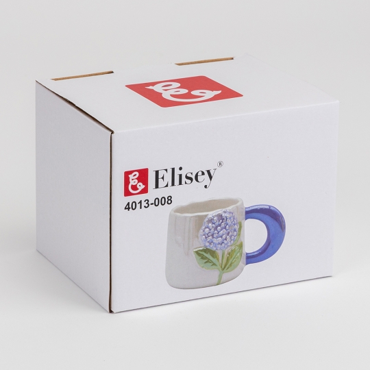 Чашка керамічна "Синя гортензія" 400 мл