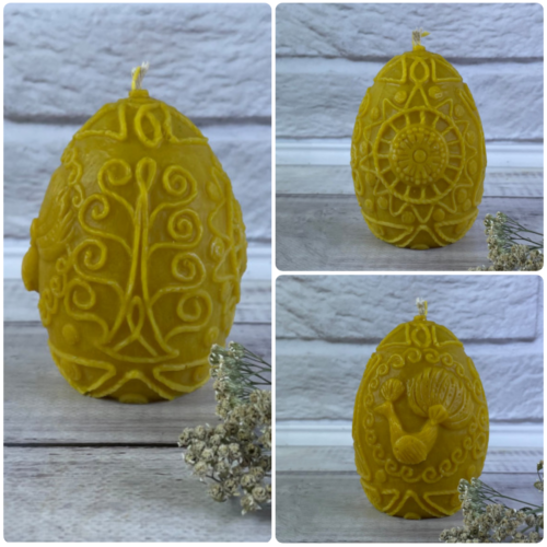 Свічка воскова "Духовне яйце" 5C 10,6 см жовта