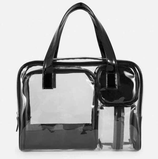 Набір косметичок Primark прозоро-чорна  4 в 1