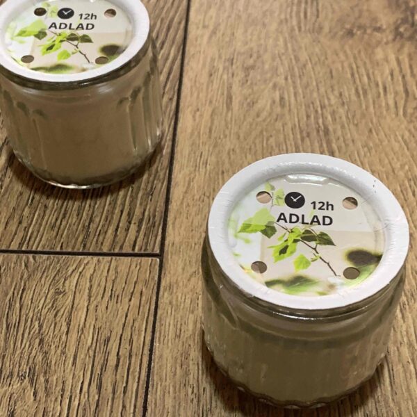 Ароматична свічка ADLAD IKEA в ребристому склі (12 годин)