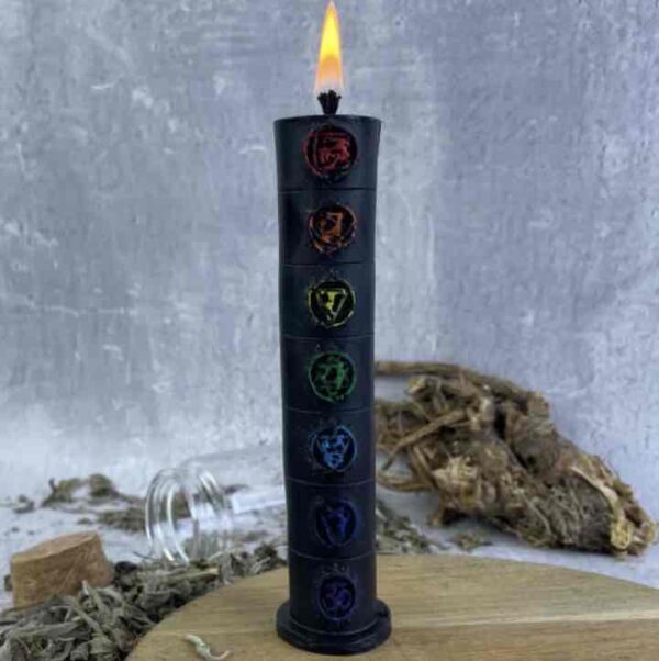5a724608-402c-4248-9d65-823ef686fd15.jpg Свічка воскова 5C "Чакральна" D 3,1 H 13,5 см